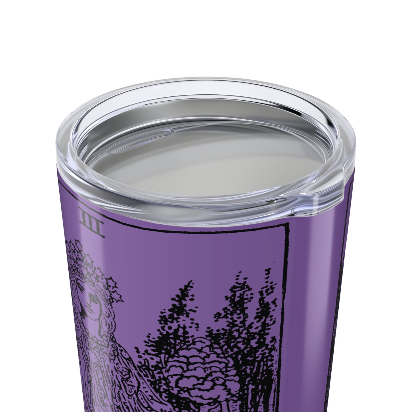 20oz Tumbler with The Empress Tarot Design - Purple